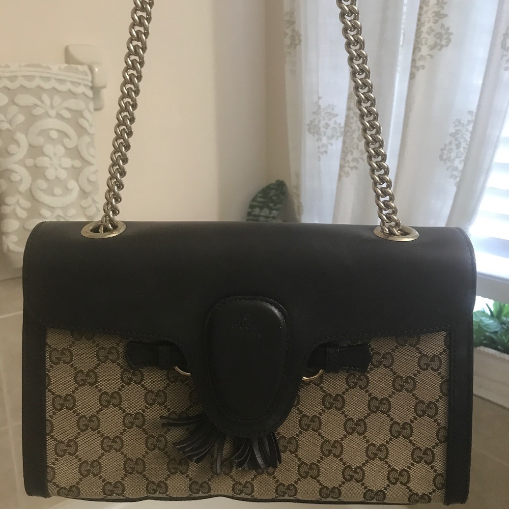 Gucci GG Canvas Large Emily Chain Bag